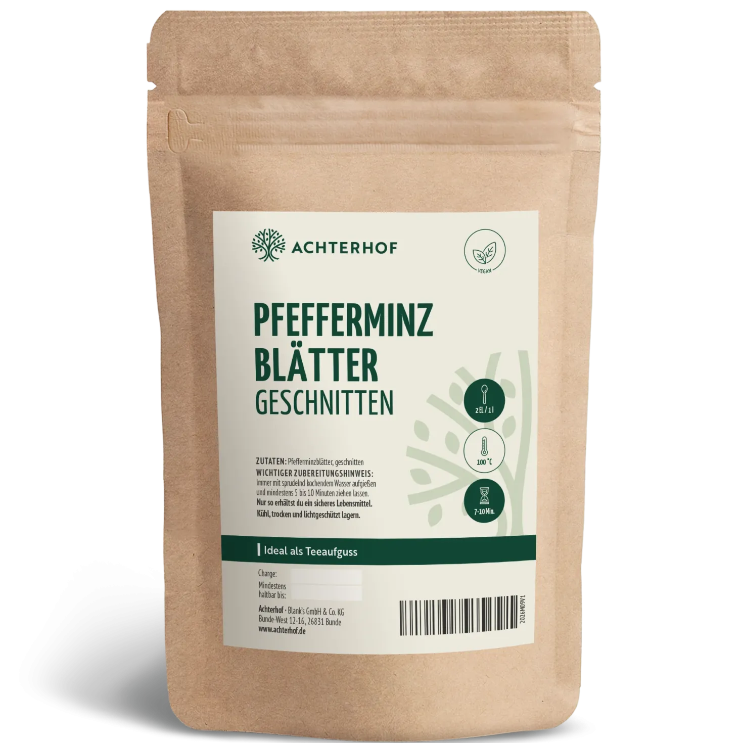Pfefferminzblätter geschnitten (250g)