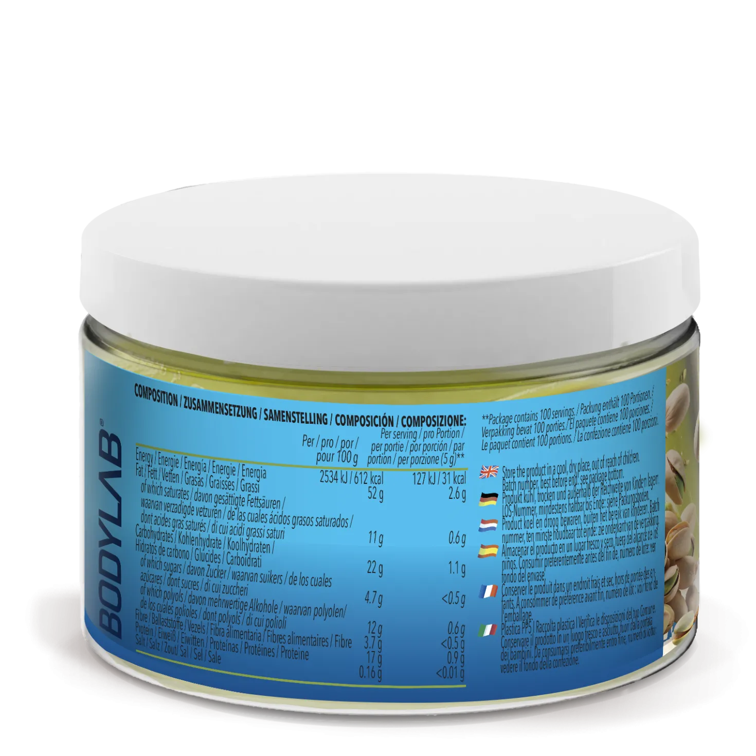 Pistachio White Chocolate Spread (500g)