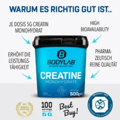 POWER WHEY DEAL - Whey Protein (1000g) + Creatine Powder (500g) + Omega-3 (120 Kapseln)