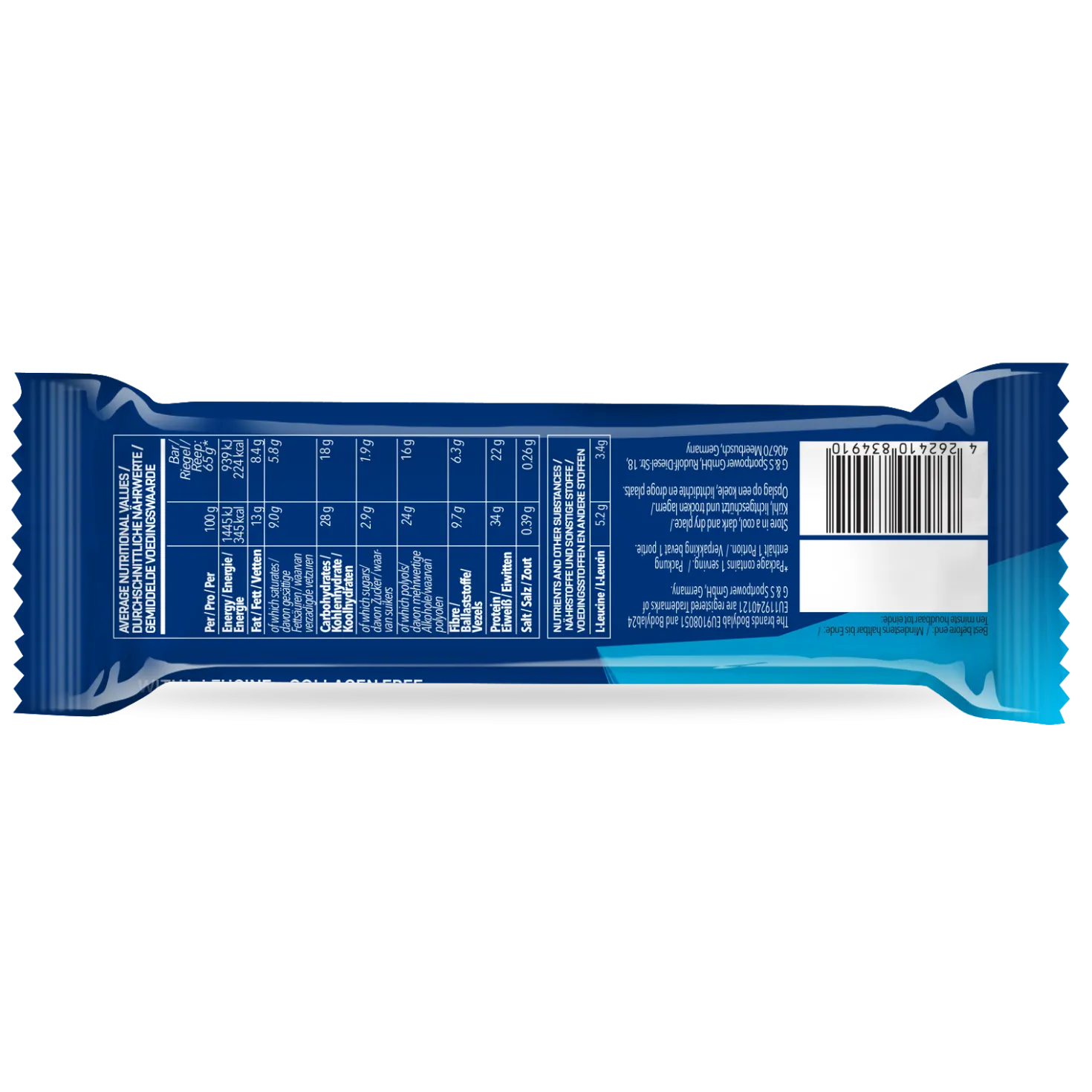 Prime Crunchy Protein Bar - 3g Leucin (12x65g)
