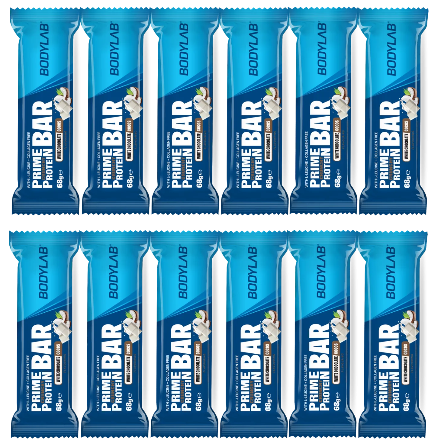 Prime Crunchy Protein Bar - 3g Leucin (12x65g)