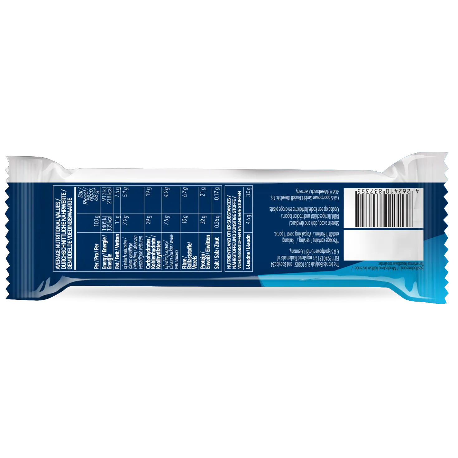 Prime Crunchy Protein Bar - 3g Leucin (12x65g)
