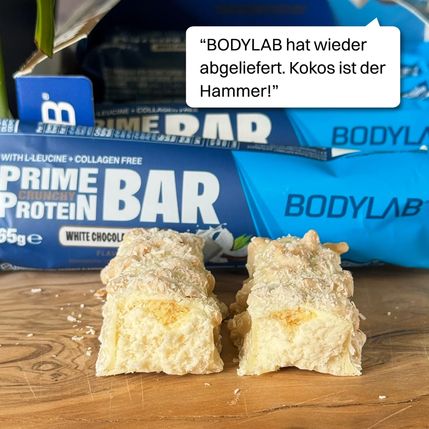 Prime Crunchy Protein Bar - 3g Leucin (12x65g)