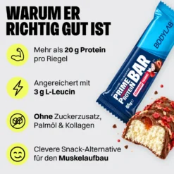 Prime Crunchy Protein Bar - 3g Leucin (12x65g)