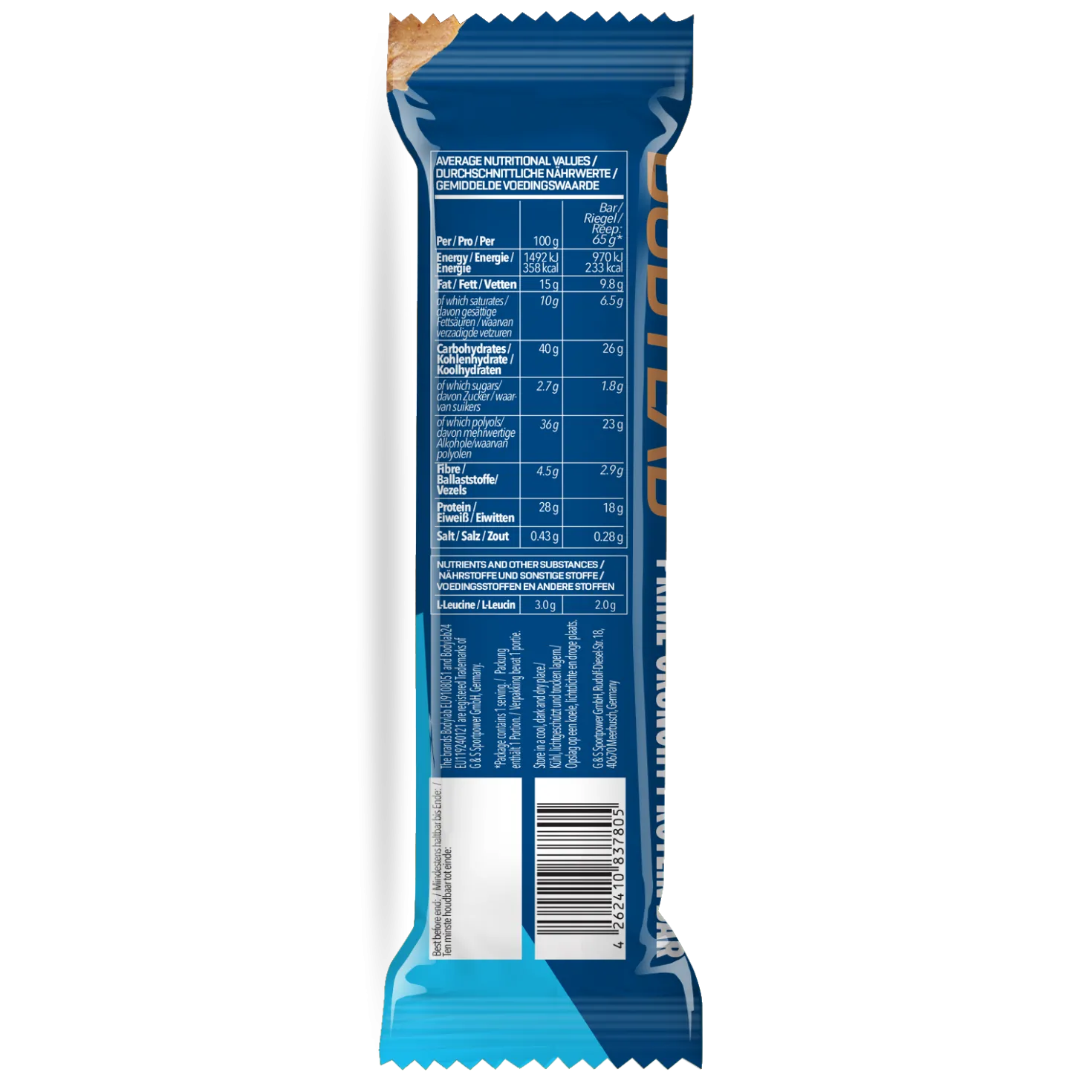 Prime Crunchy Protein Bar - 2 g Leucin (12x65g)