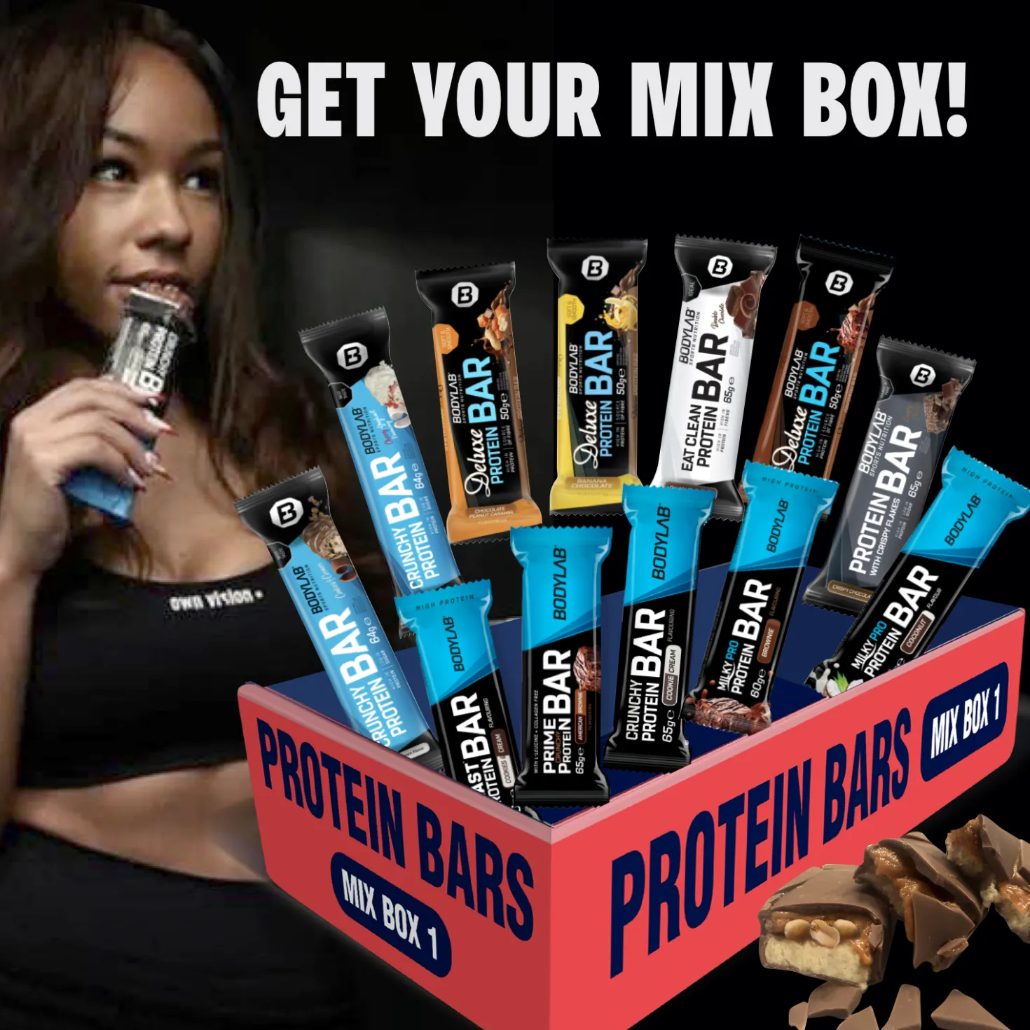 Protein Bar MIX BOX 1 (12x50g-65g)