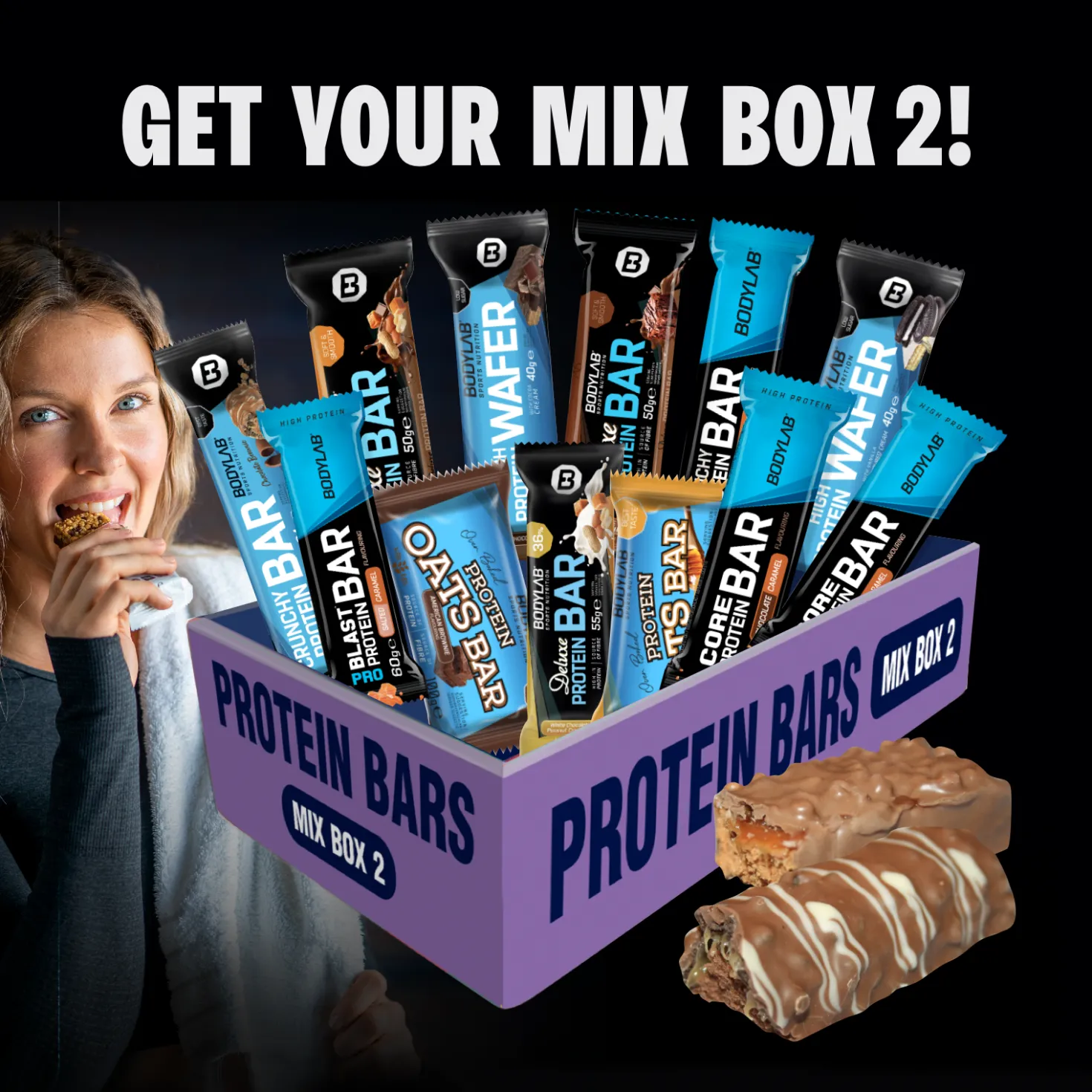 Protein Bar MIX BOX 2 (12x40g-100g)