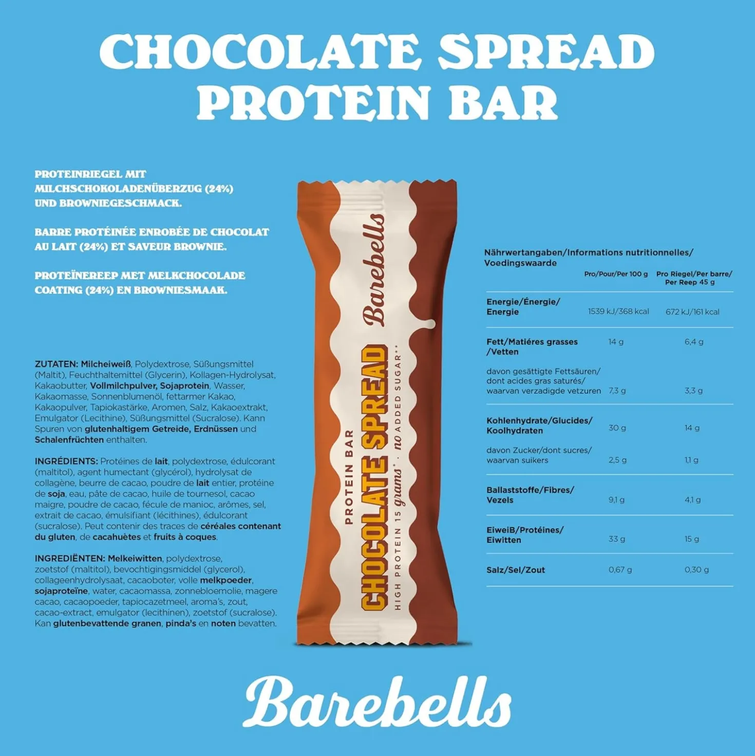 Protein Bar Spread (12x45g)
