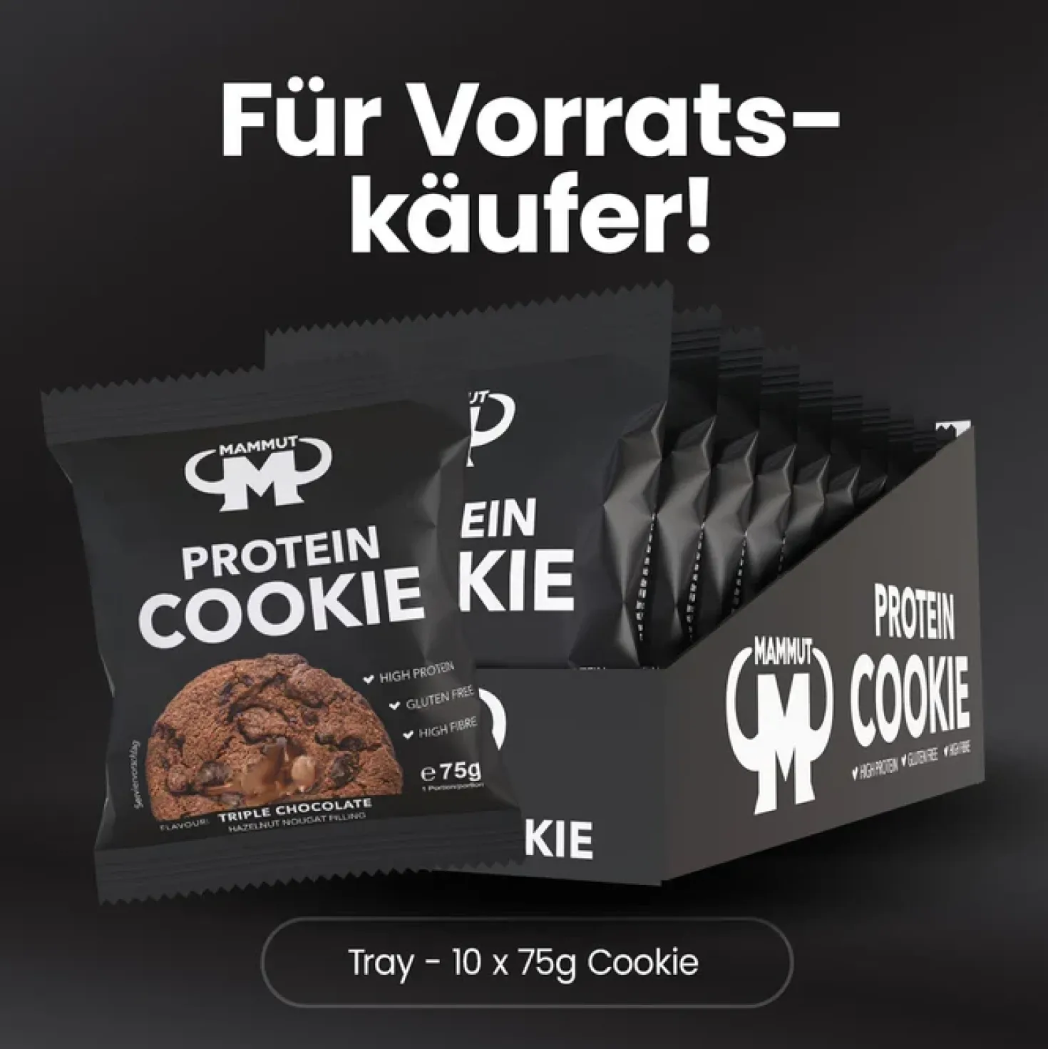 Protein Cookie Triple Chocolate (10x75g)