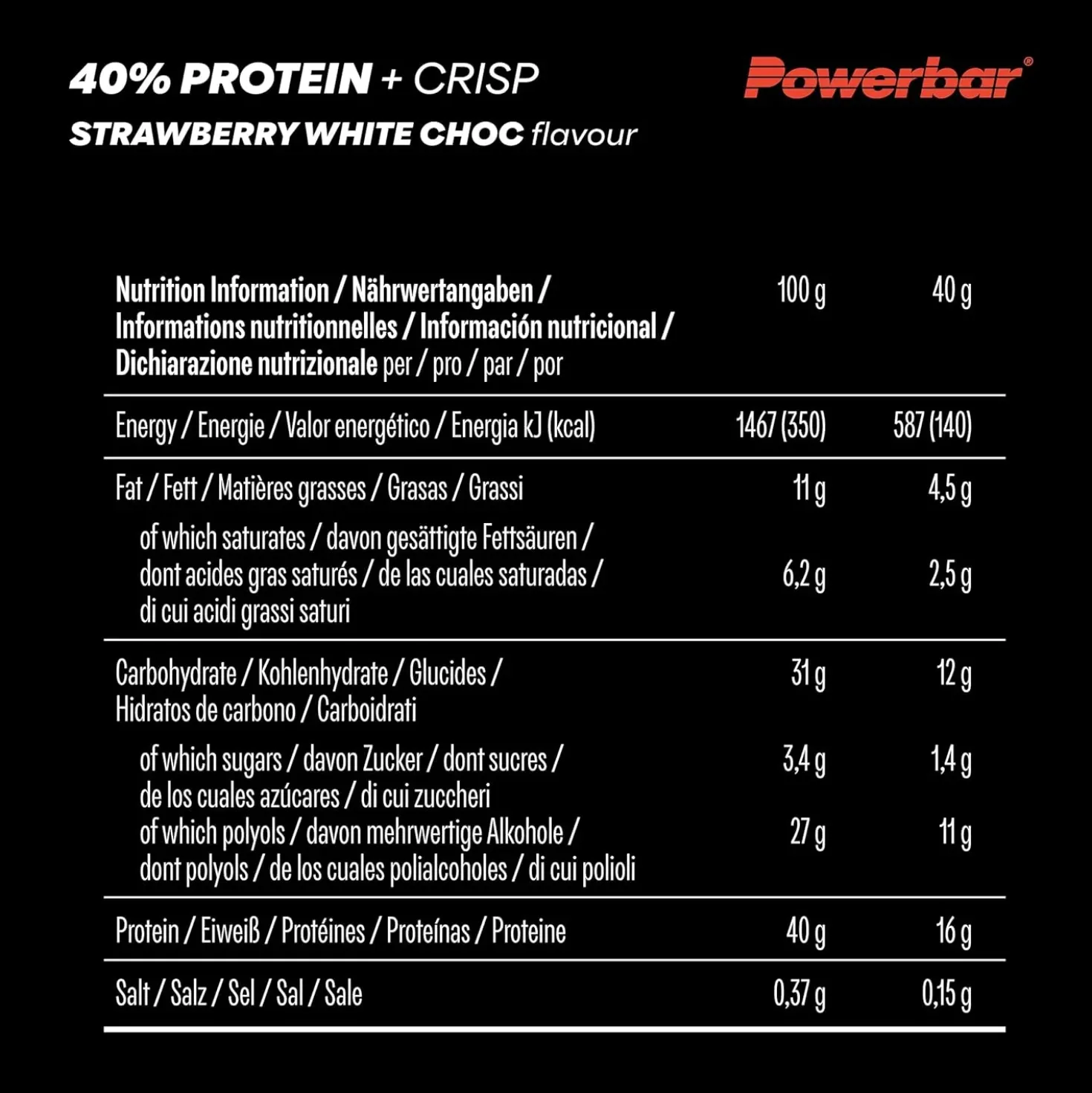 40% Protein+ Crisp (12x40g)