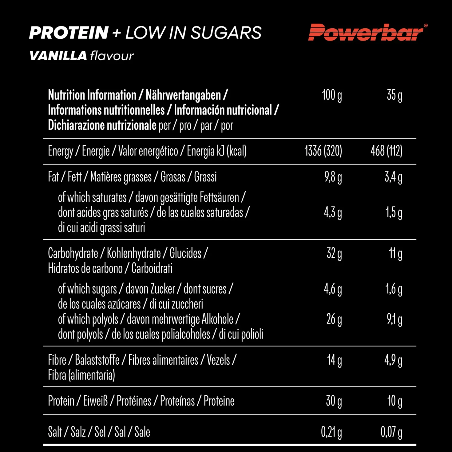 Protein+ Low in Sugars (16x35g)