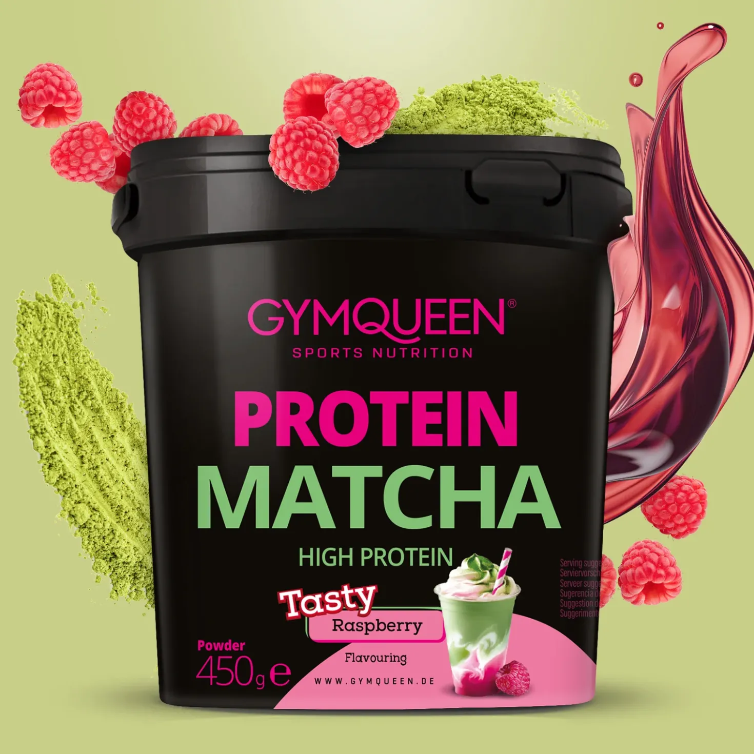 Protein Matcha Raspberry (450g)