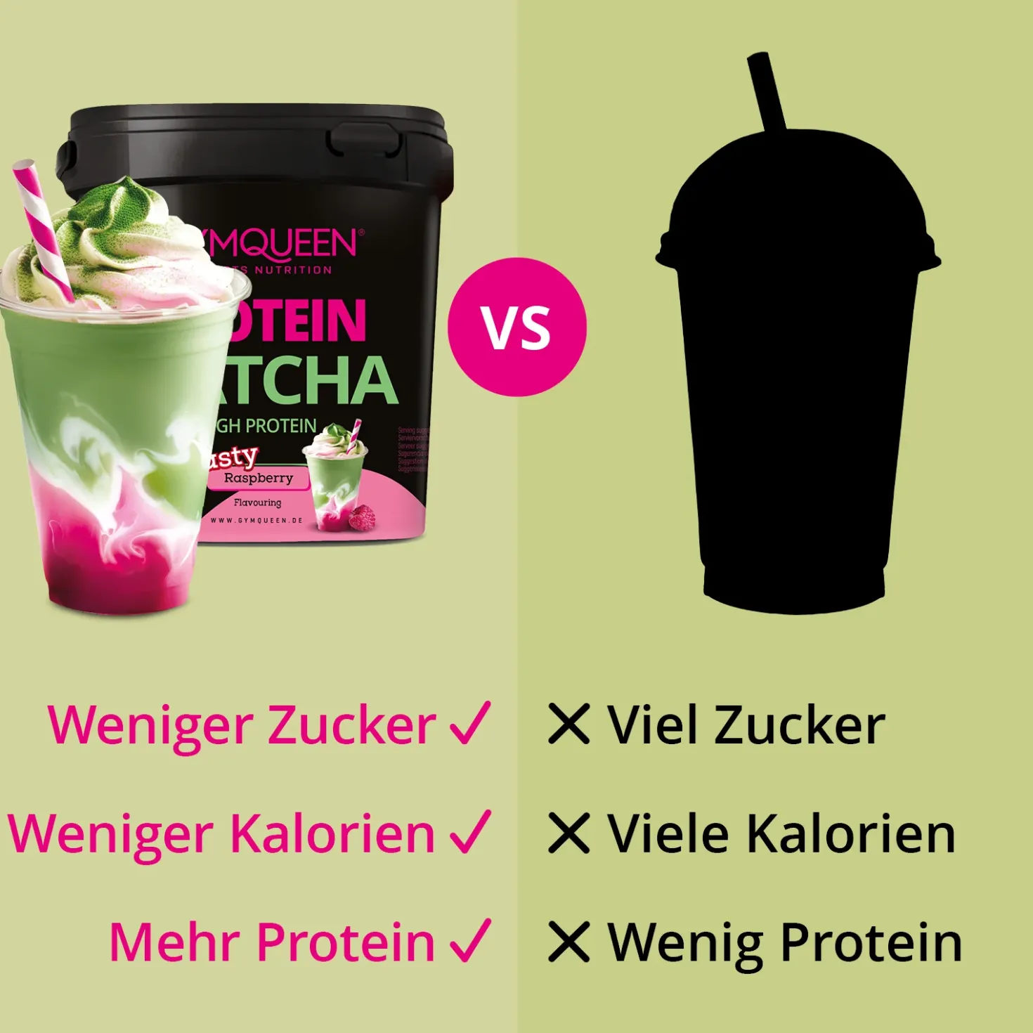 Protein Matcha Raspberry (450g)