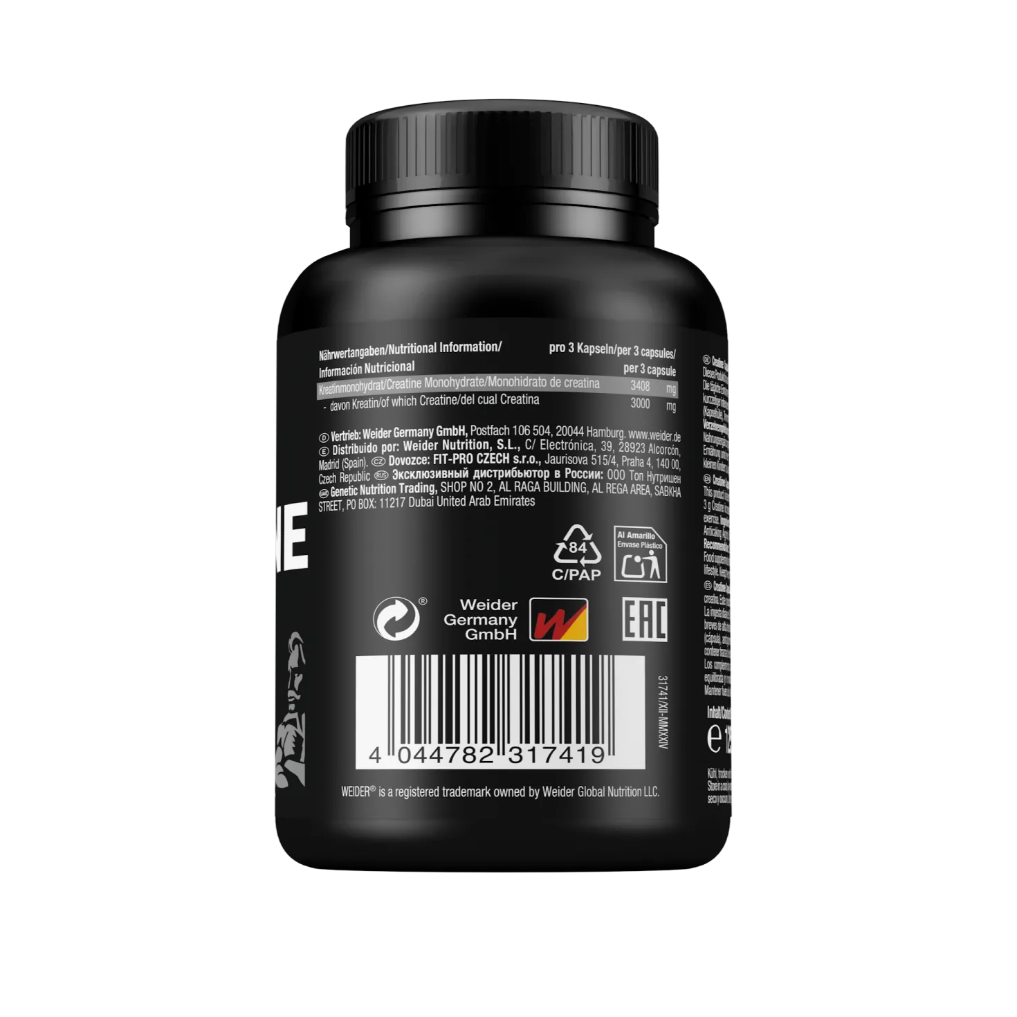 Pure Creatine Creapure® Capsules (100 Kapseln)