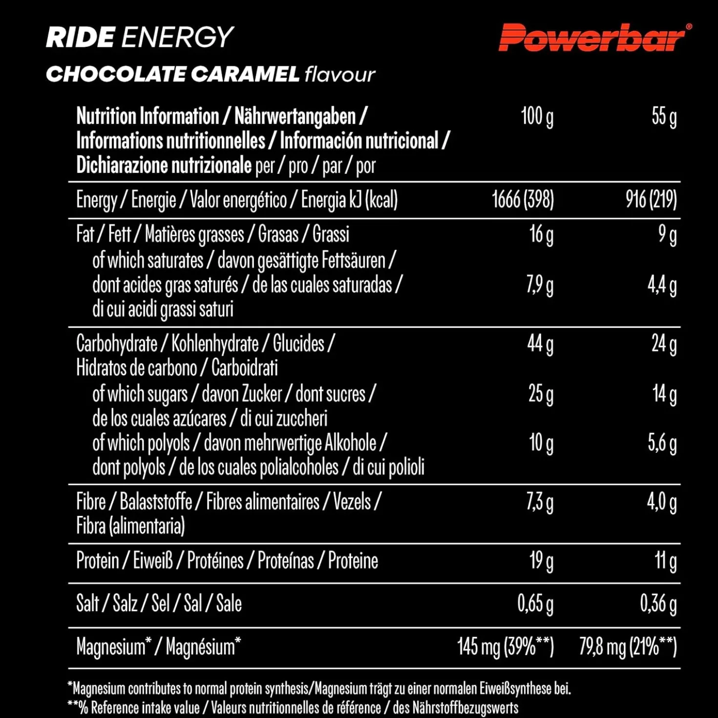 Ride Energy Bar (18x55g)