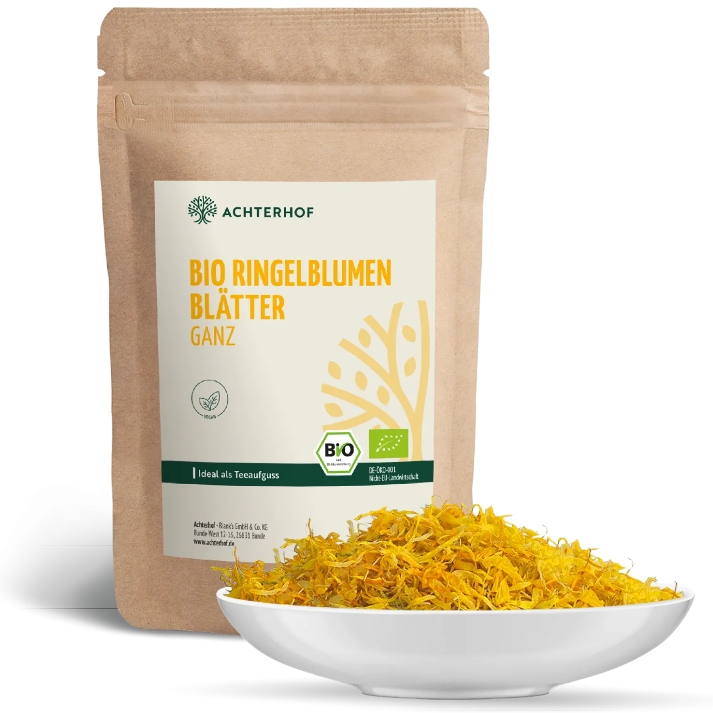 Ringelblumenblüten ohne Kelch ganz Bio (250g)