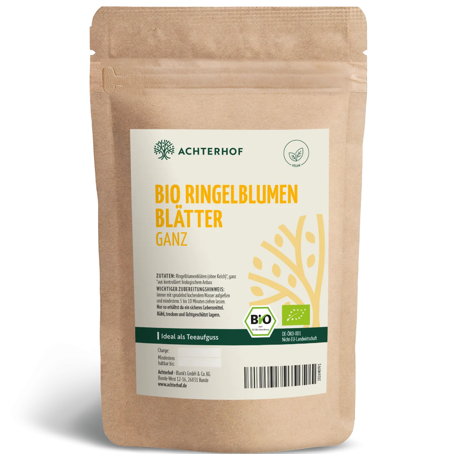 Ringelblumenblüten ohne Kelch ganz Bio (250g)