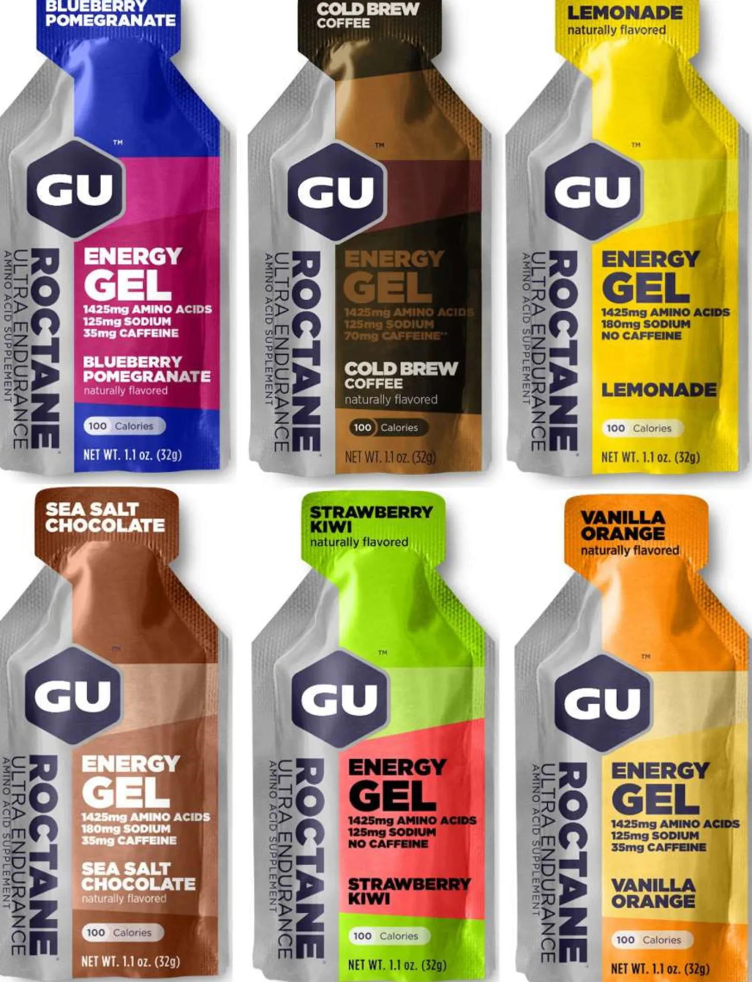 Roctane Energy Gel 6er Testpaket (6x32g)