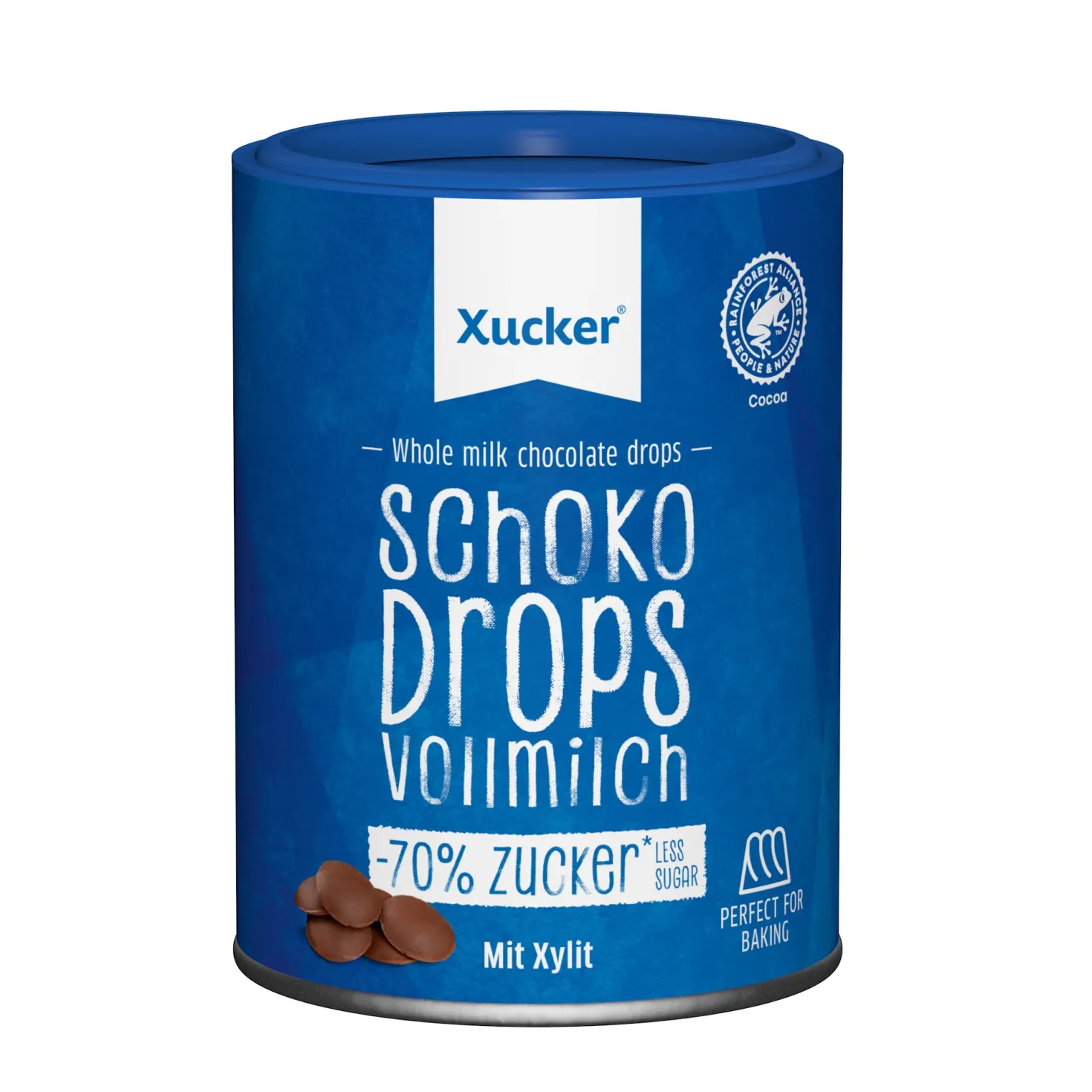 Schokodrops Vollmilch mit finnischem Xylit (200g)