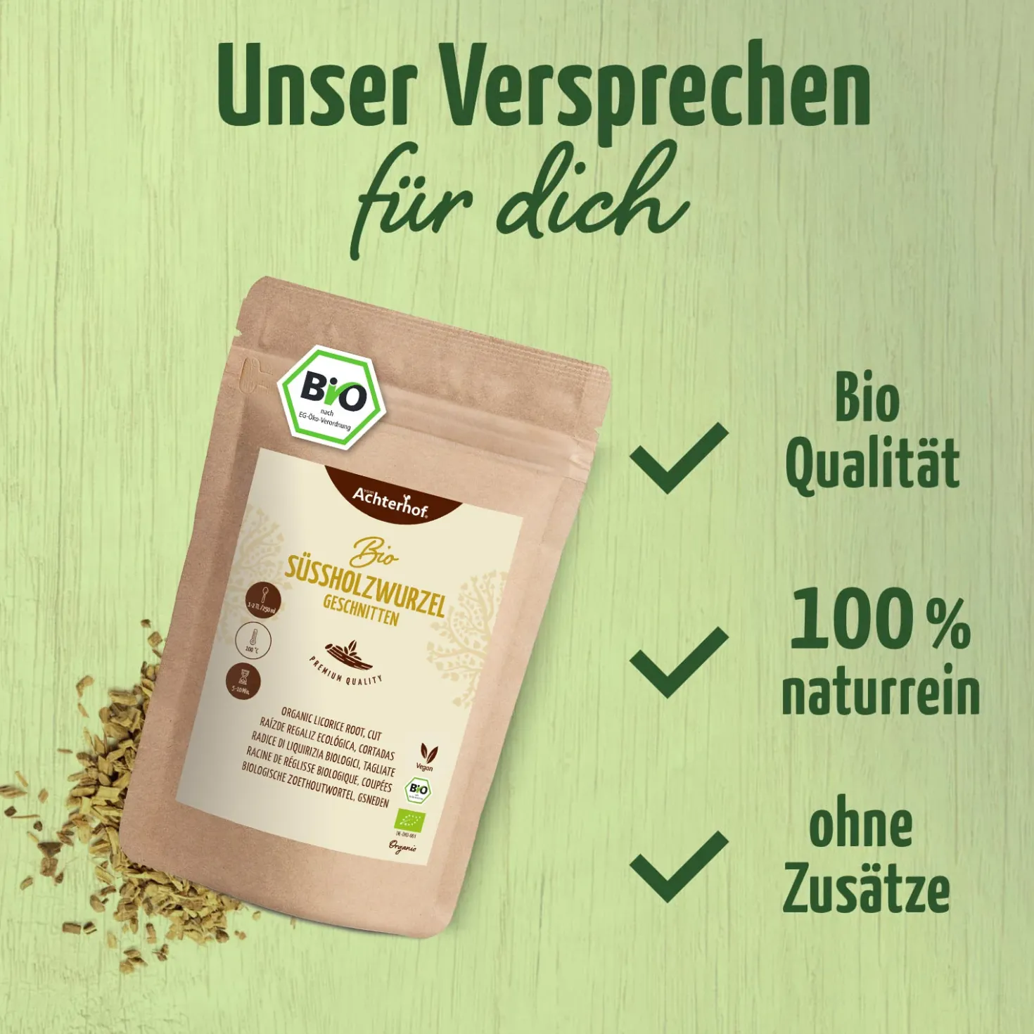 Süßholzwurzel geschnitten Bio (500g)
