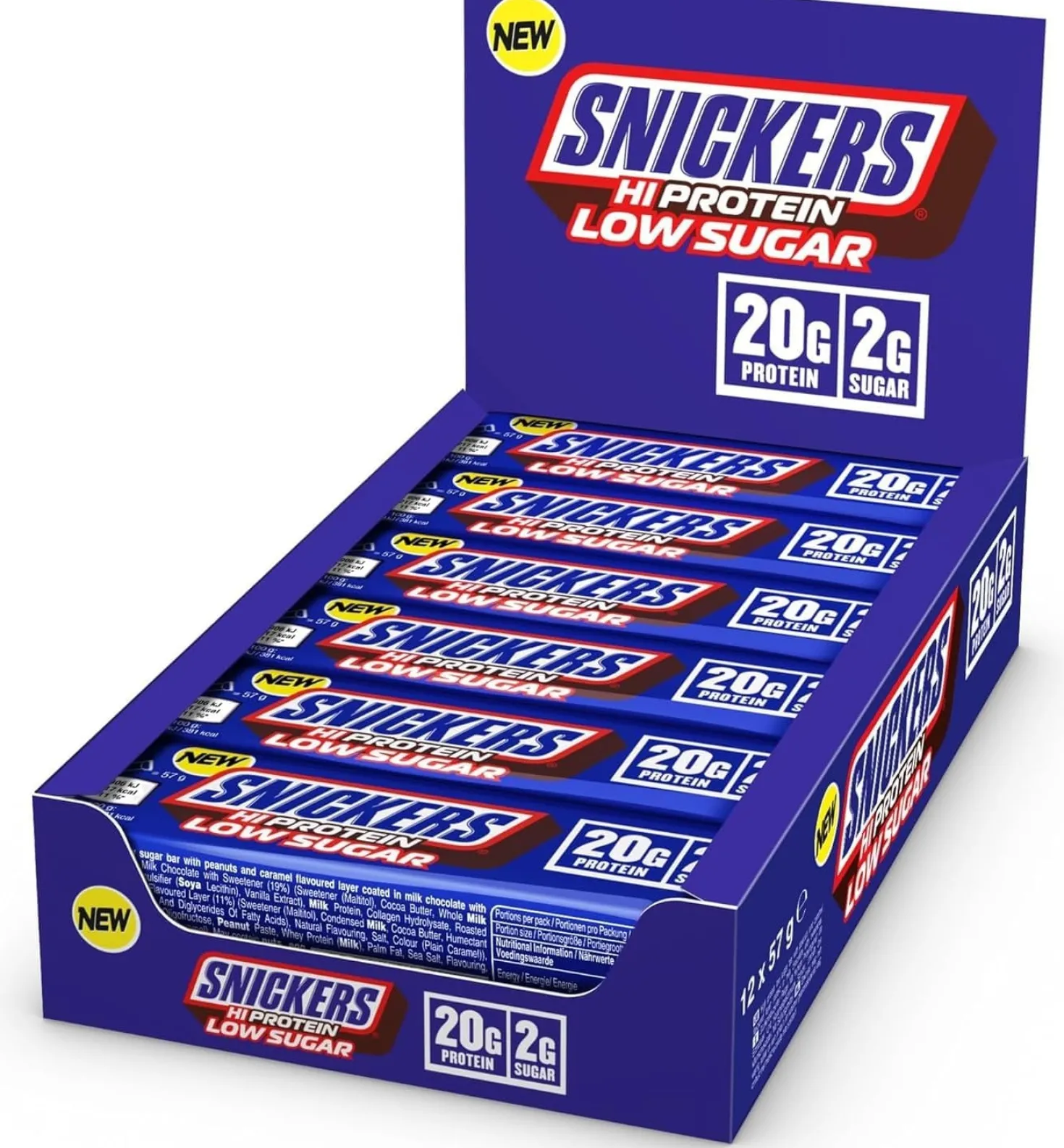 Snickers Low Sugar High Protein Bar (12x57g)