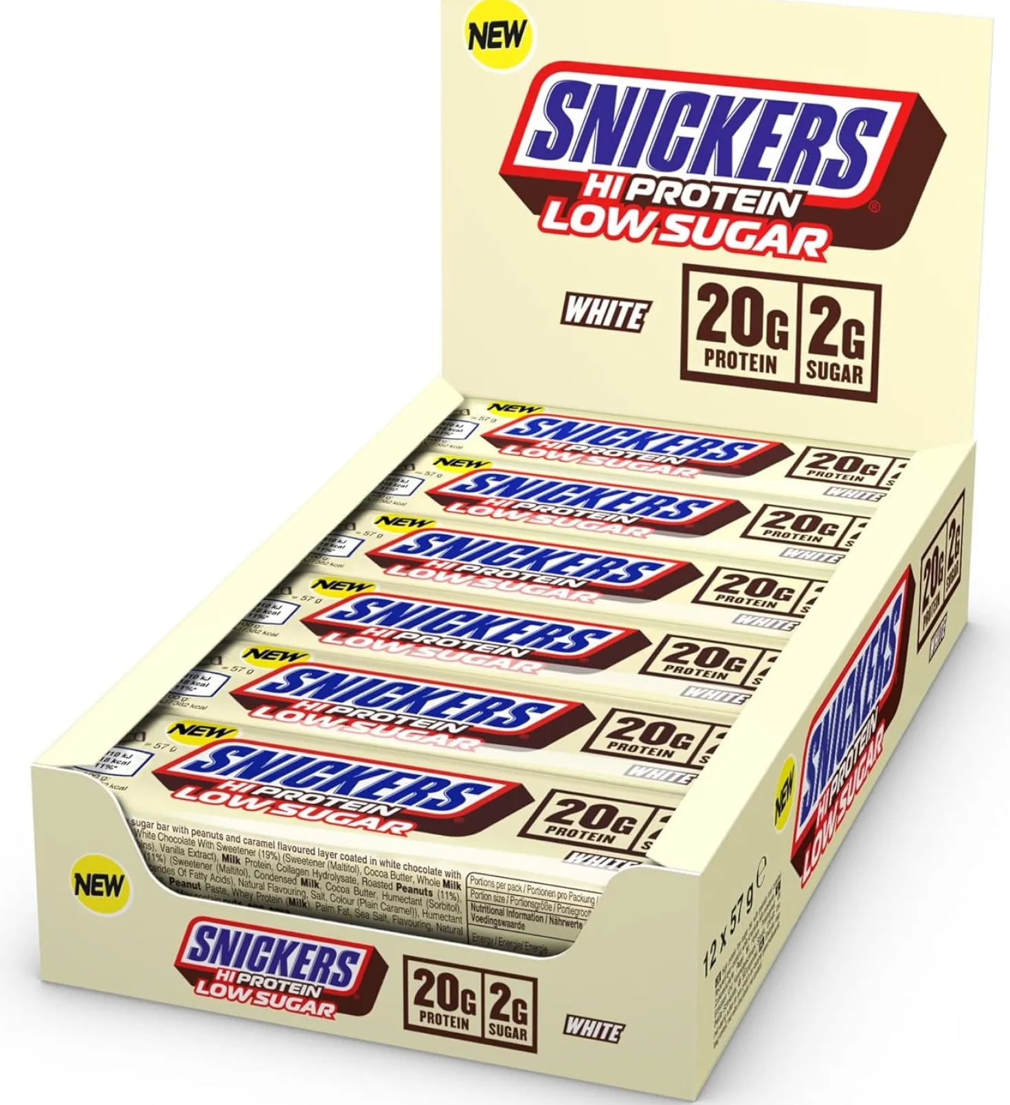 Snickers Low Sugar High Protein Bar (12x57g)