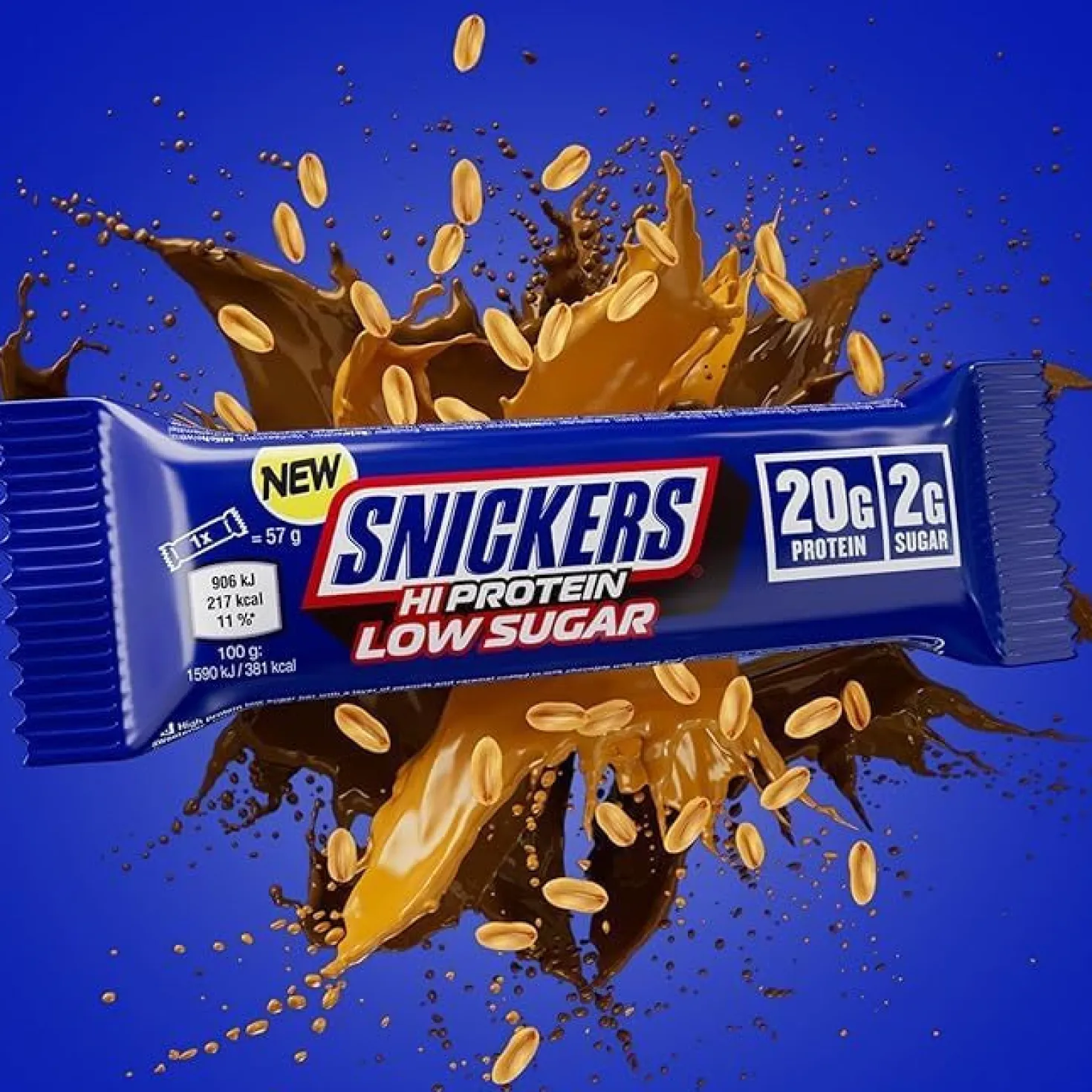 Snickers Low Sugar High Protein Bar (12x57g)