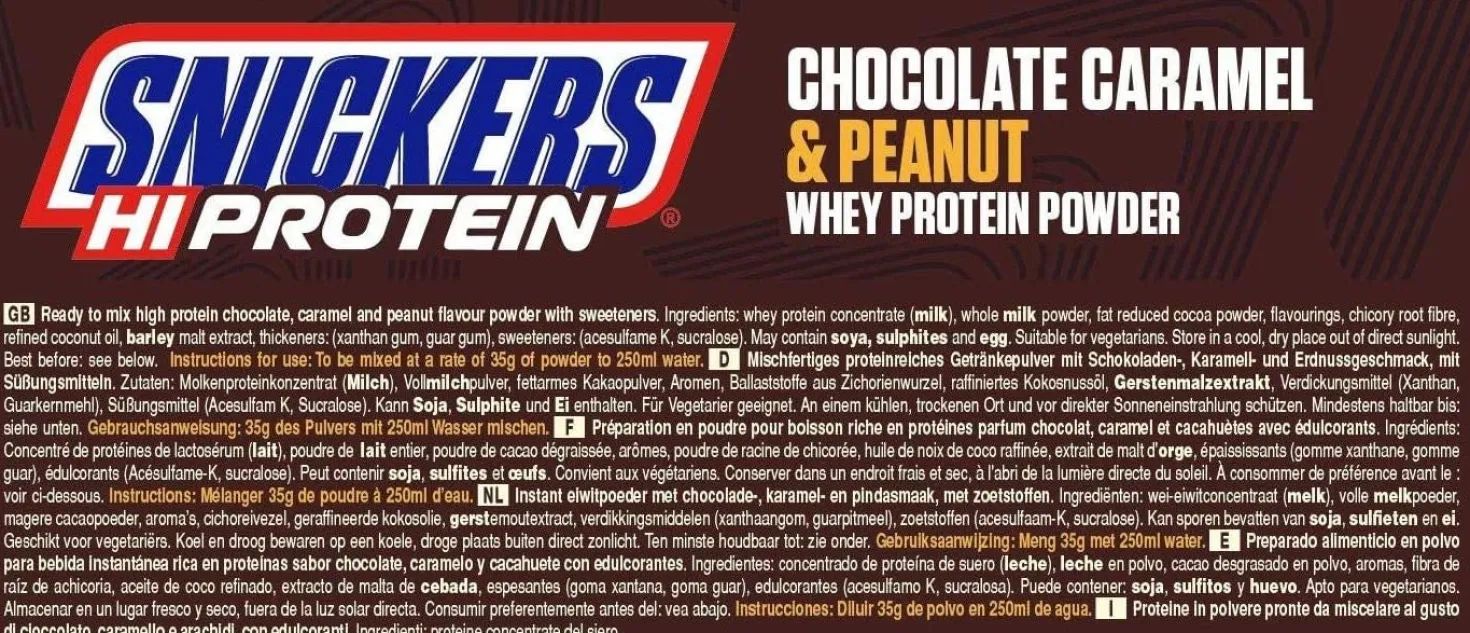 Snickers Protein Powder (455g)