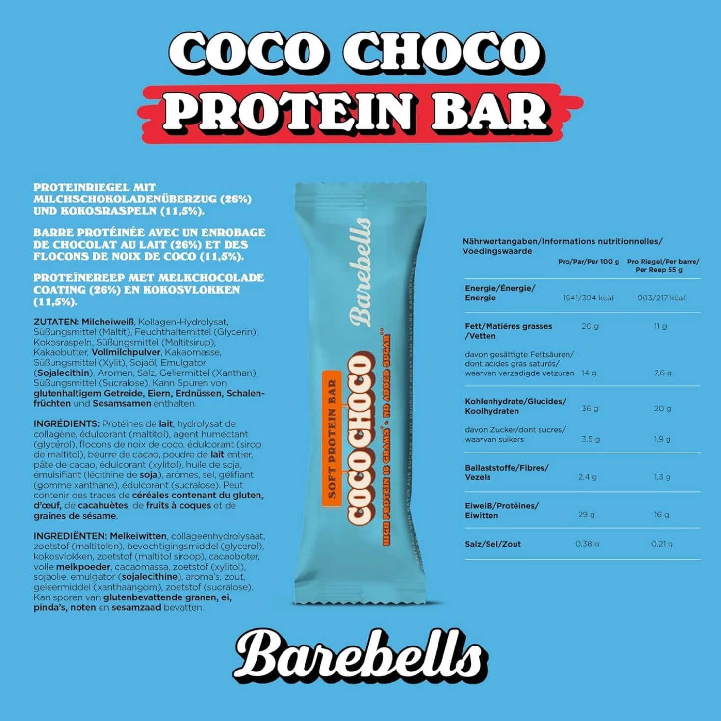 Soft Protein Bar (12x55g)