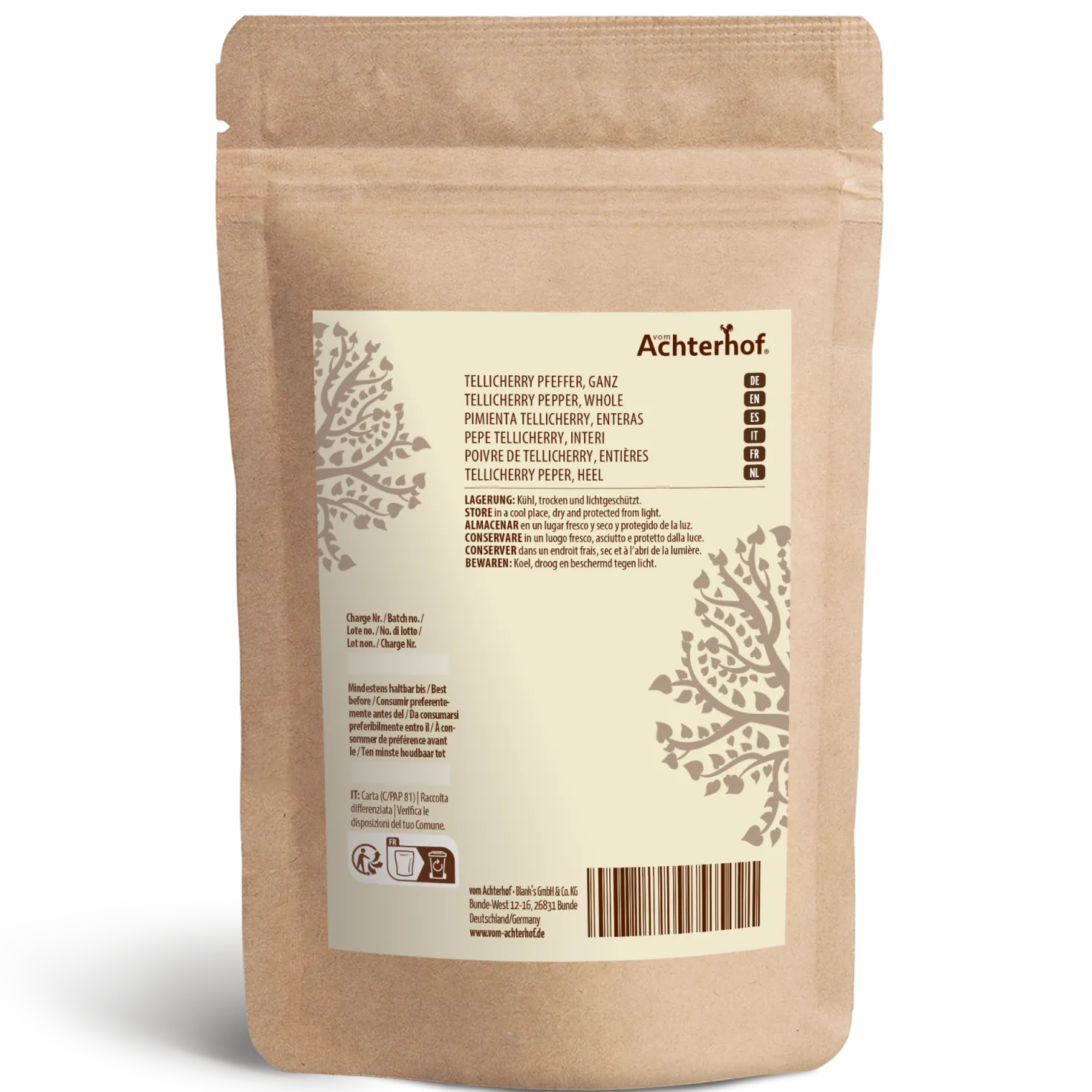 Tellicherry Pfeffer ganz (500g)