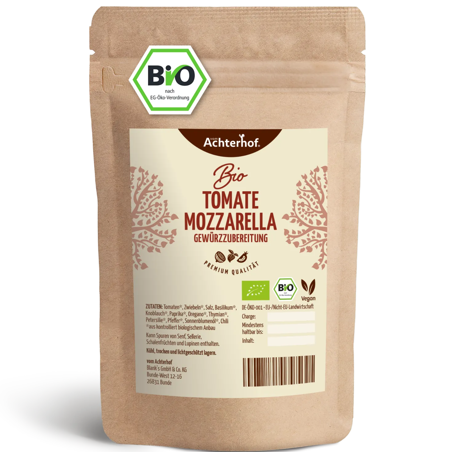 Tomate Mozzarella Gewürzzubereitung Bio (100g)