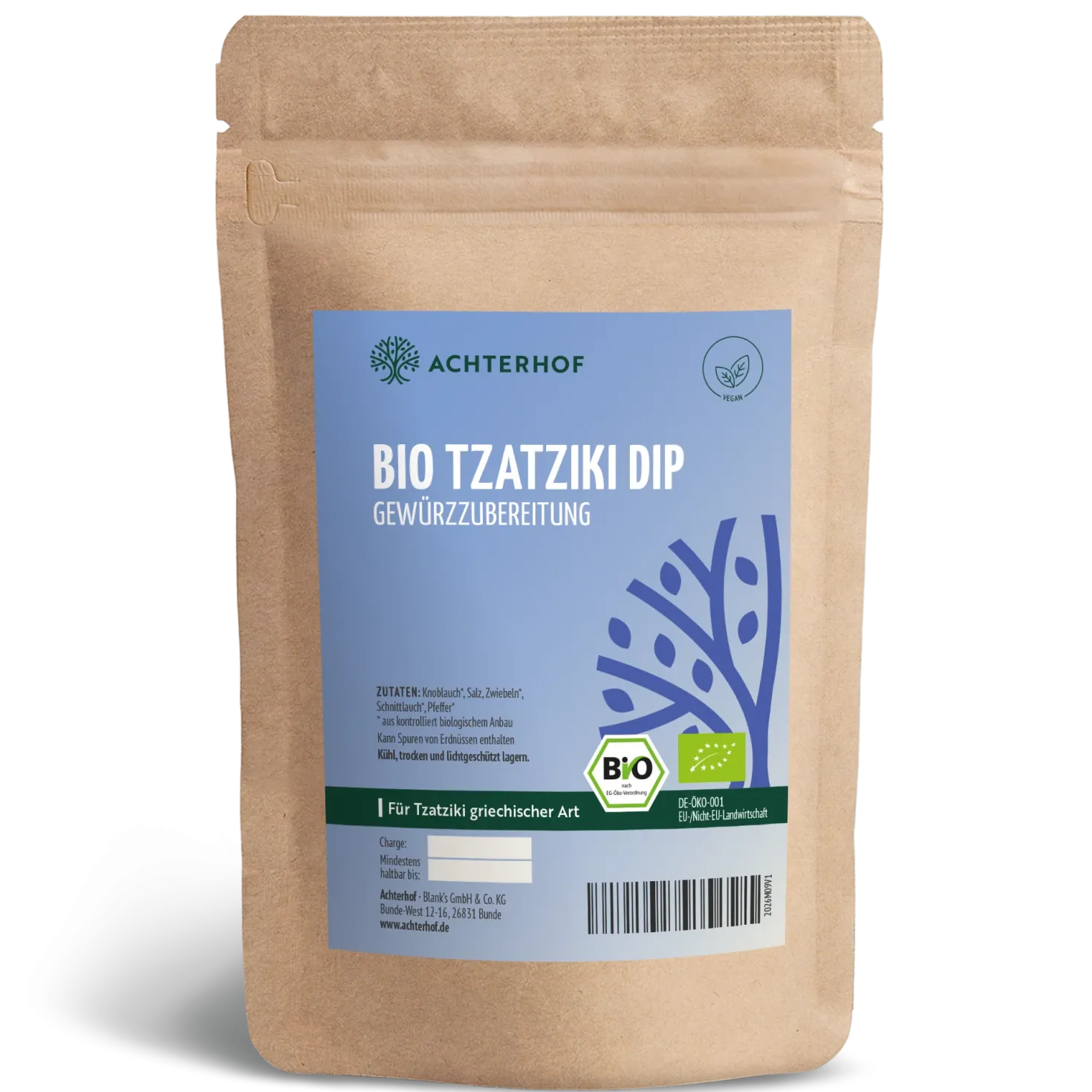 Tzatziki Dip Gewürzzubereitung Bio (100g)