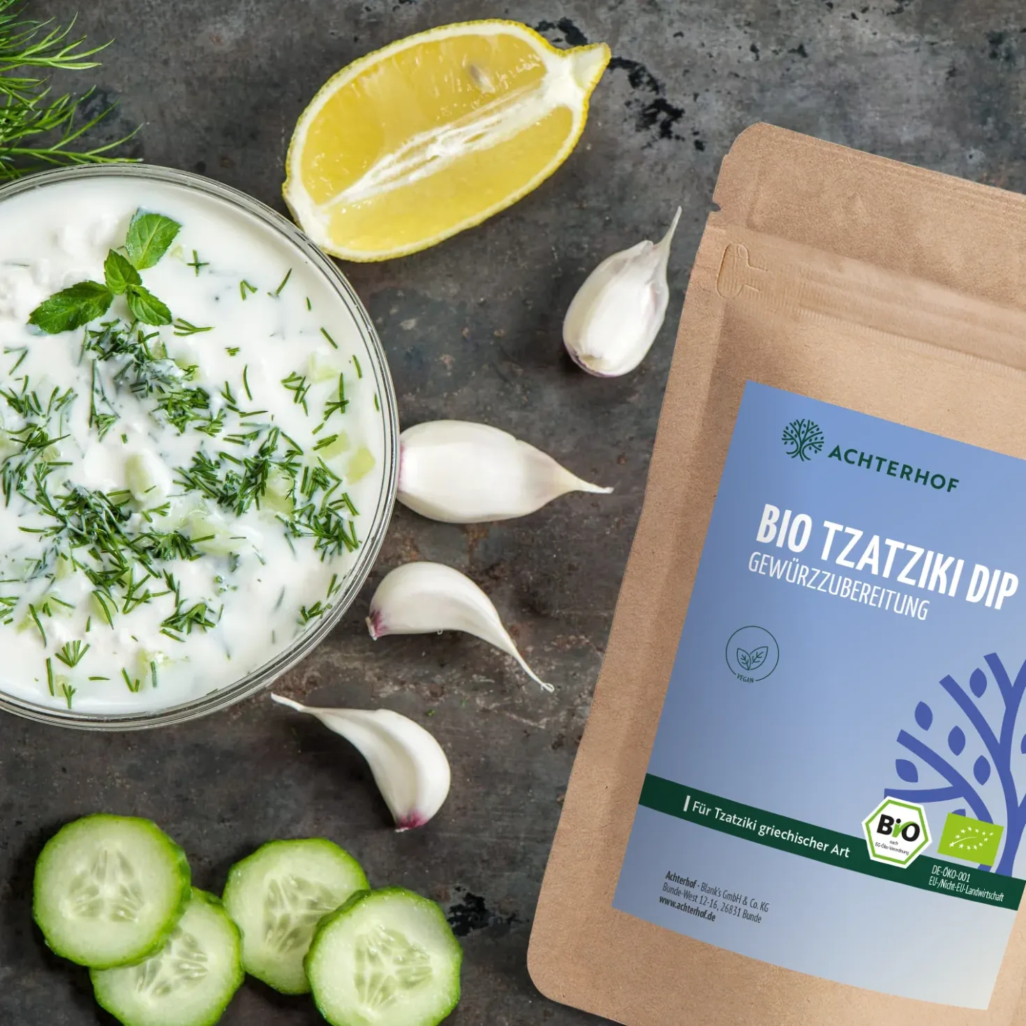 Tzatziki Dip Gewürzzubereitung Bio (100g)