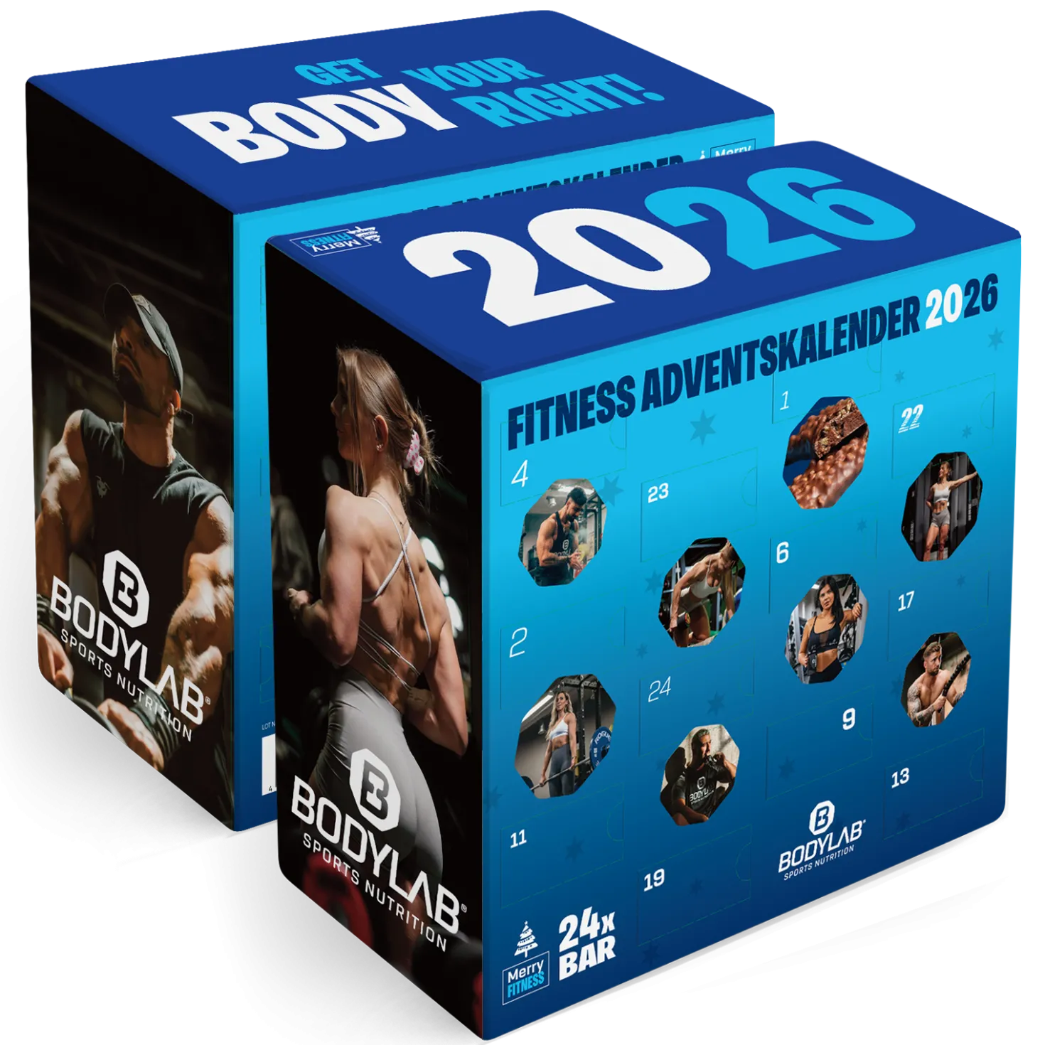 Unser Bodylab Riegel Adventskalender im Doppelpack