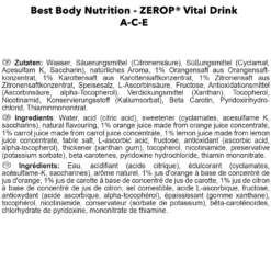 Vital Drink Zerop (1000ml)
