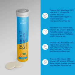 Vitamin B Komplex - Orange (20 Brausetabletten) - 6er Pack