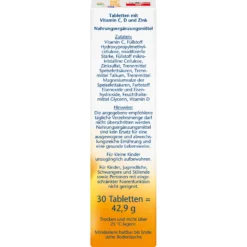 Vitamin C 1000 + D3 + Zink Depot (30 Tabletten)