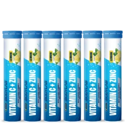 Vitamin C + Zinc - 6x 20 Brausetabletten - Lemon Flavouring