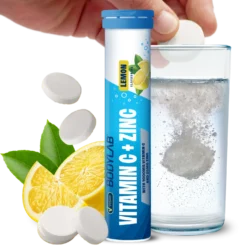 Vitamin C + Zinc - 6x 20 Brausetabletten - Lemon Flavouring