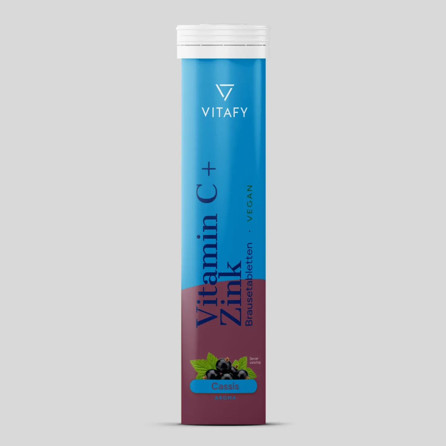Vitamin C + Zink - Cassis (20 Brausetabletten)