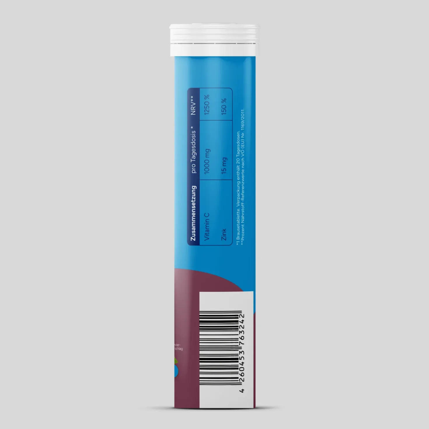 Vitamin C + Zink - Cassis (20 Brausetabletten)