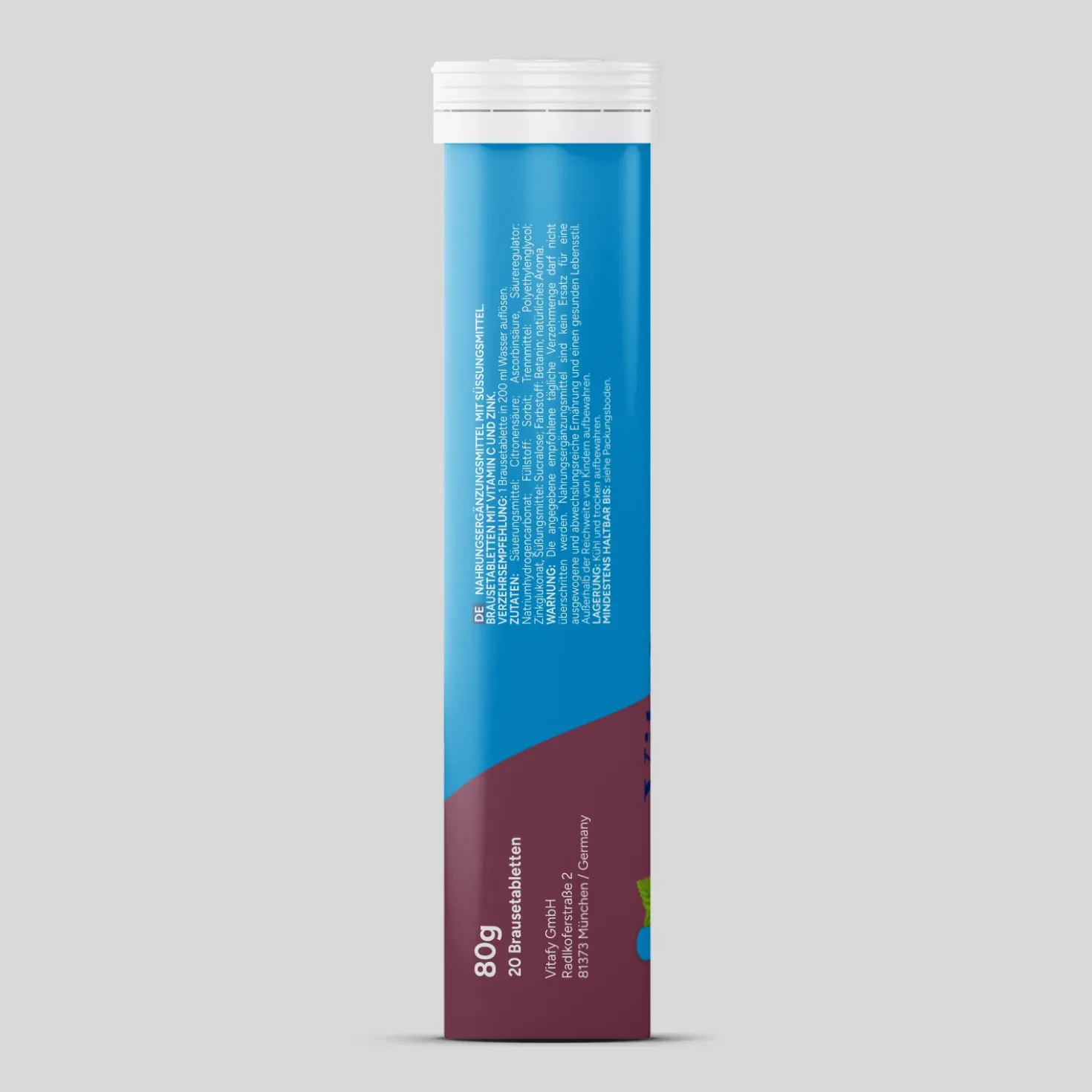 Vitamin C + Zink - Cassis (20 Brausetabletten)