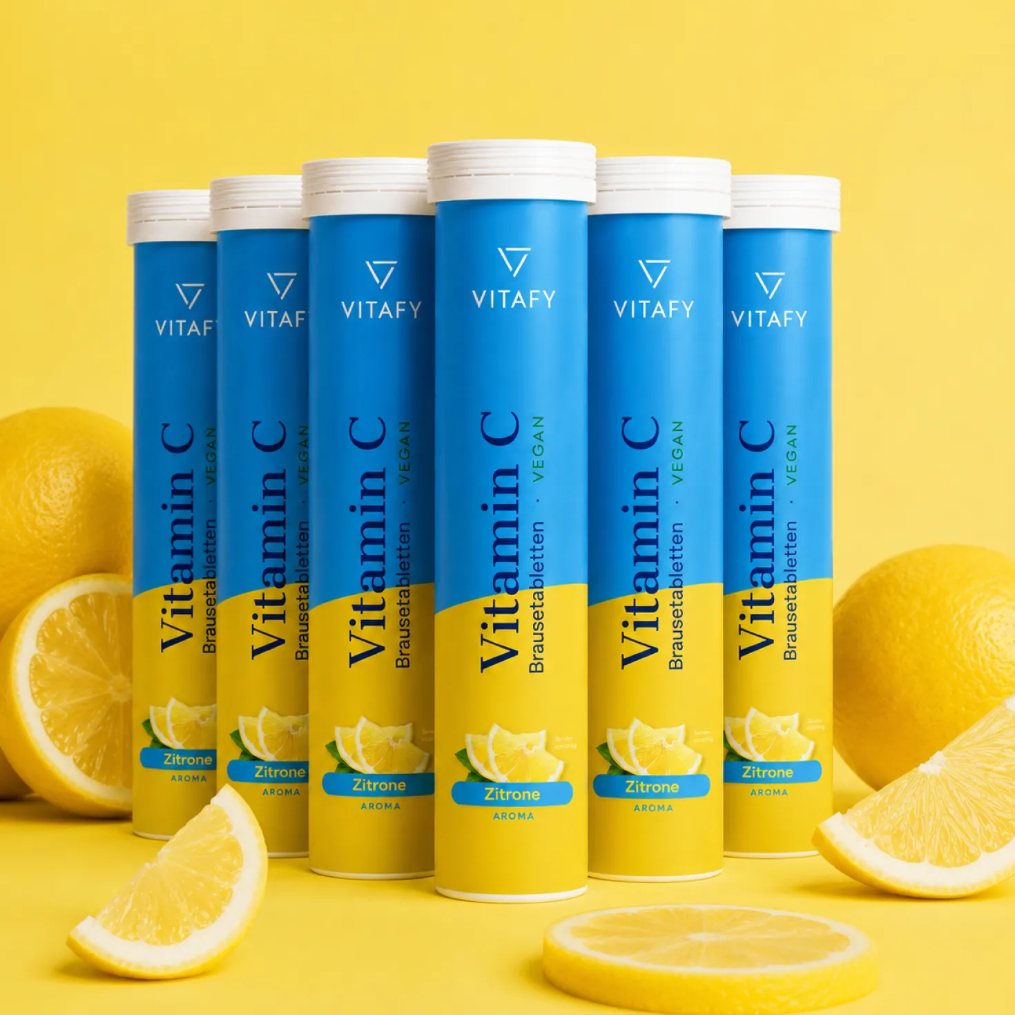 Vitamin C - Zitrone (20 Brausetabletten) - 6er Pack