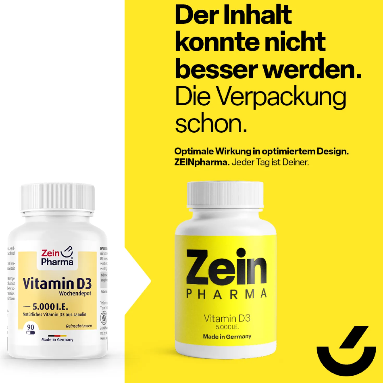 Vitamin D3 5000 I.E. Wochendepot (90 Kapseln)