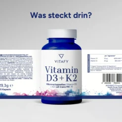 Vitamin D3 + K2 (90 Kapseln)