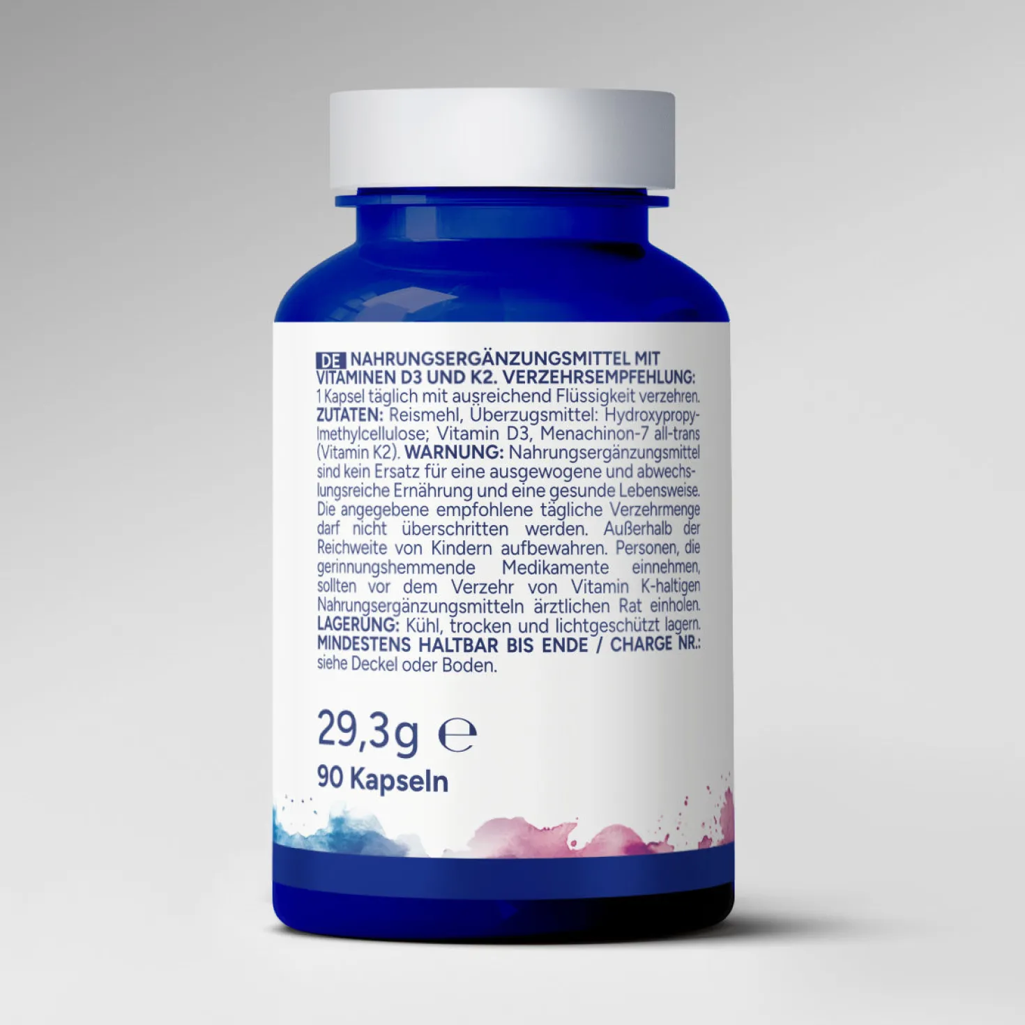 Vitamin D3 + K2 (90 Kapseln)
