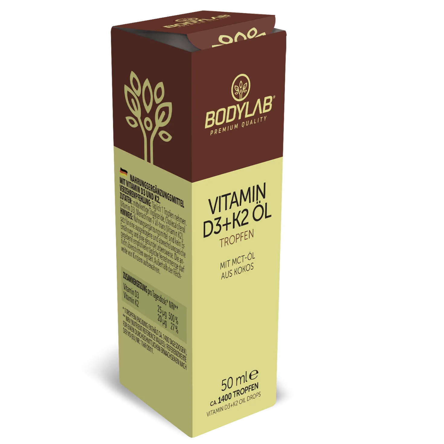 Vitamin D3 + K2 Öl Tropfen (50ml)
