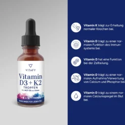 Vitamin D3 + K2 Öl Tropfen (50ml)