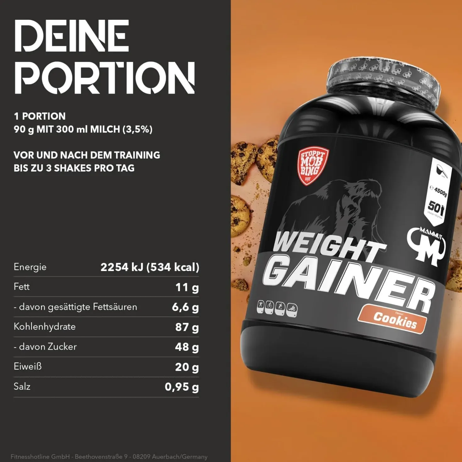 Weight Gainer Crash 5000 (4500g)