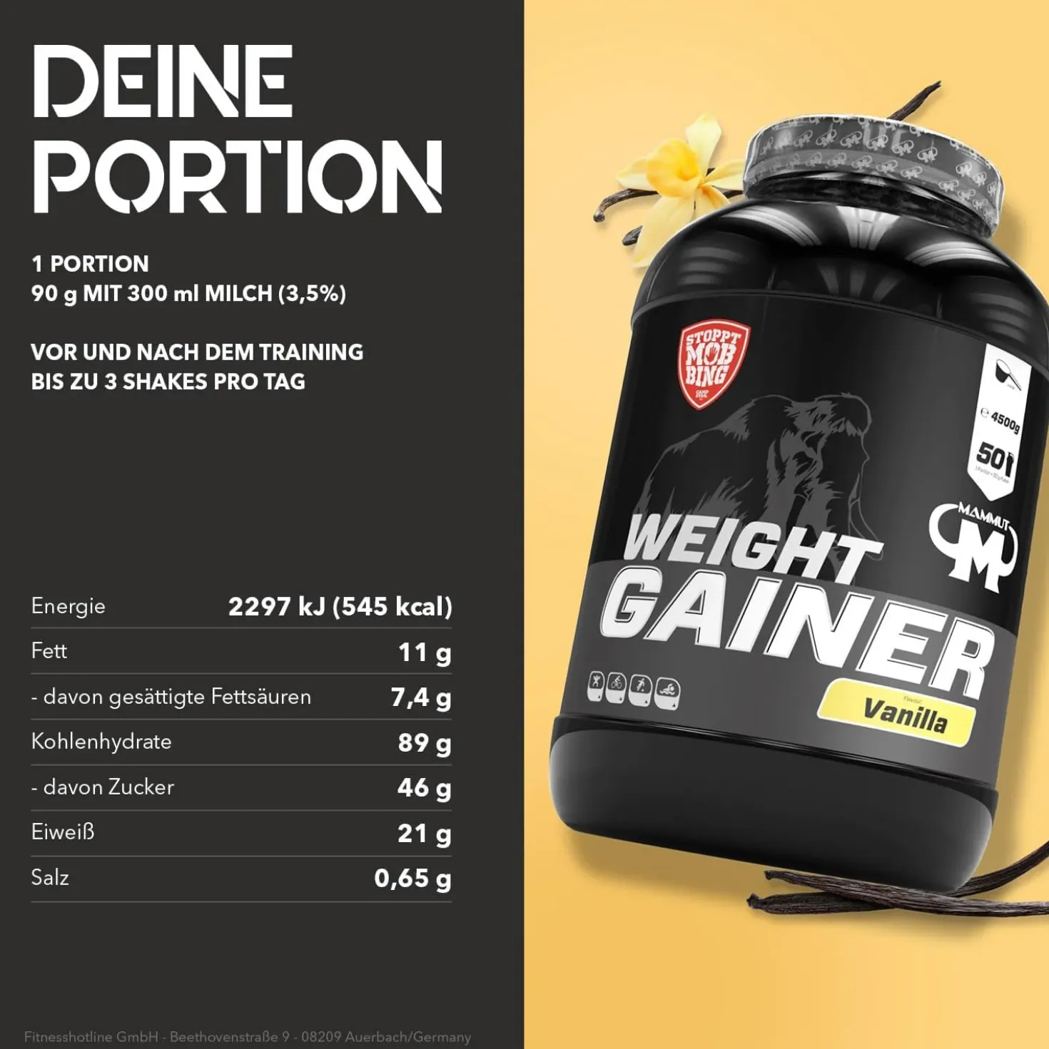 Weight Gainer Crash 5000 (4500g)